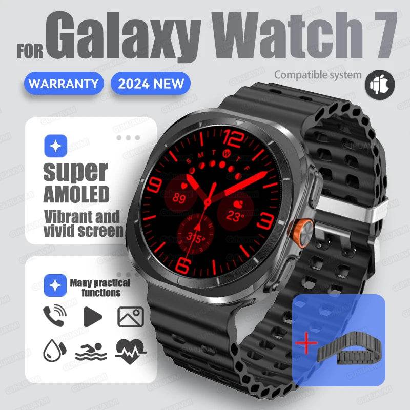 Brand For Samsung 32GB Memory Galaxy Watch7 Ultra Smart Bracelet Men NFC HD Sapphire Screen Bluetooth Call Waterproof Smartwatch - EYESPHERE