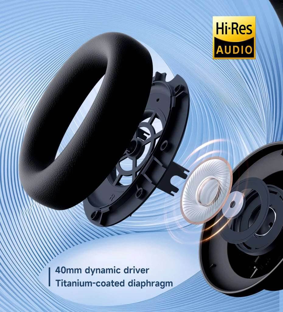 Edifier H9 Active Noise Cancelling Wireless Headphones Bluetooth 5.4 Headset Hi-Res Audio 75H Battery Life Foldable Design - EYESPHERE