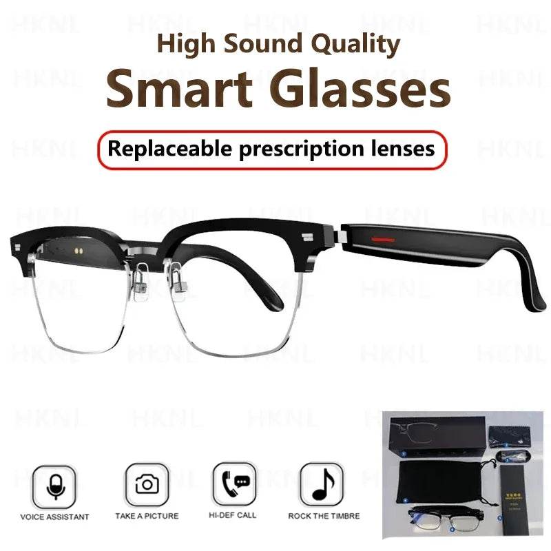 Camera Smart Music Sunglasses Earphones Wireless Bluetooth Headset HIFI Sound Headphone Driving Glasses Hands-free Call - EYESPHERE