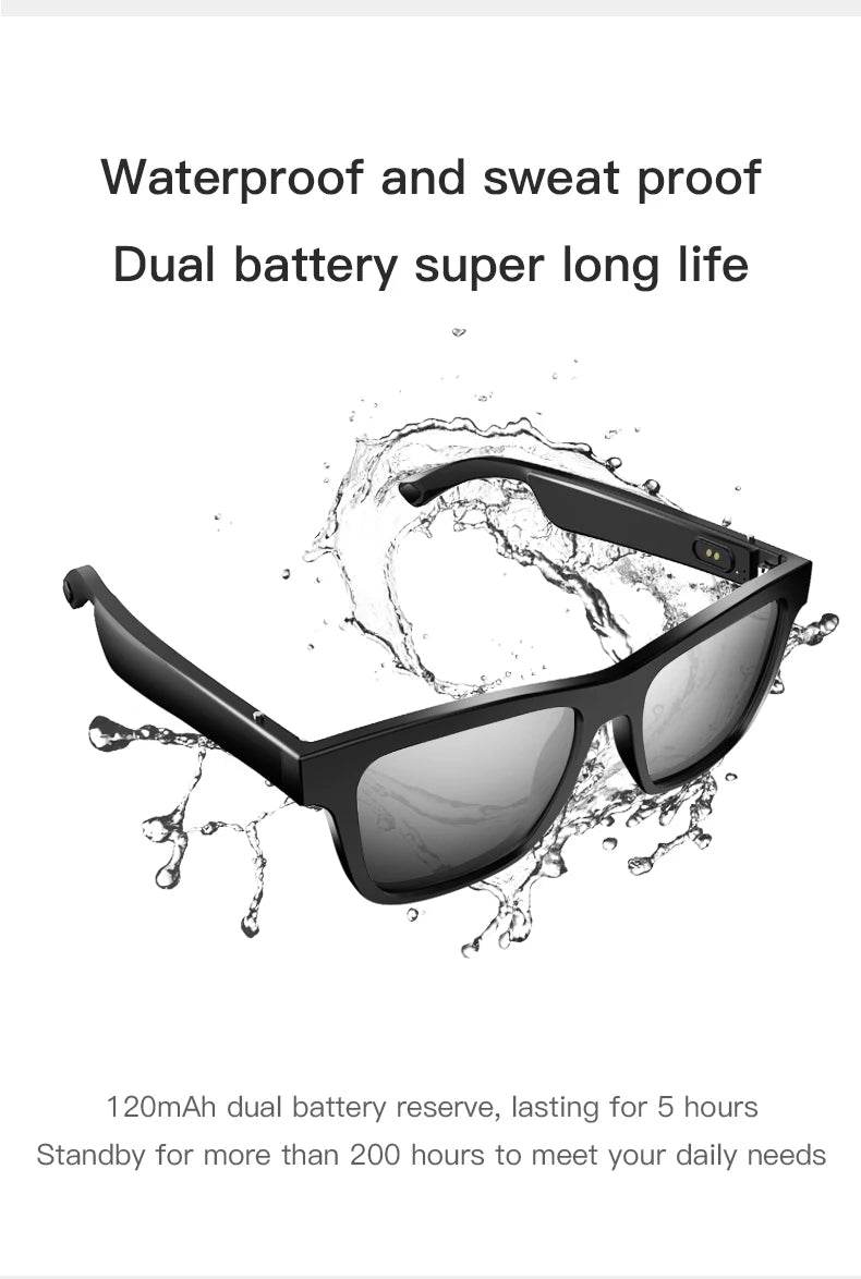 Xiaomi Smart Glasses Wireless Bluetooth 5.0 Sunglasses Outdoor Smart Sport Hands-Free Calling Calling Music Anti-Blue Eyeglasses - EYESPHERE