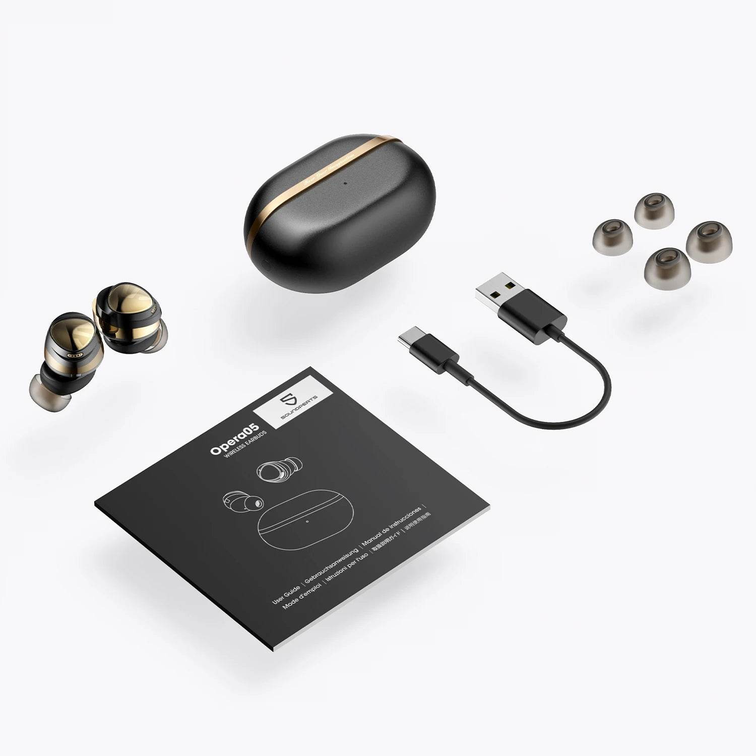 Soundpeats Opera 05 Hi-Res Wireless Earbuds LDAC Hybrid ANC Bluetooth V5.3 Earphones With Stereo Sound Hi-Fi Audio ENC Dual Mics - EYESPHERE