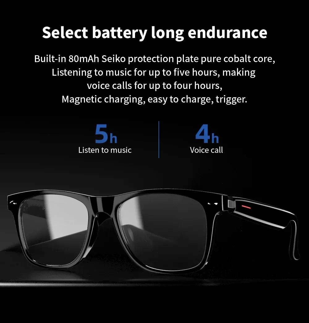 Camera Smart Music Sunglasses Earphones Wireless Bluetooth Headset HIFI Sound Headphone Driving Glasses Hands-free Call - EYESPHERE