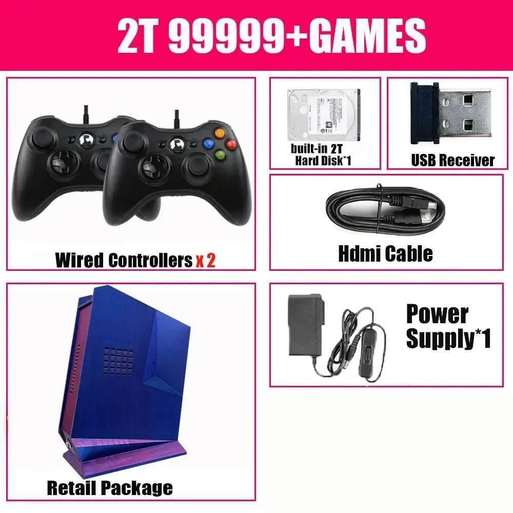 2024 New G3 Retro Game Box 99999+GAME 2TB Game System Windows 11 And Batocera For PS2 PS3 WIIU WII SS GAMECUBE Sega Saturn Intel - EYESPHERE