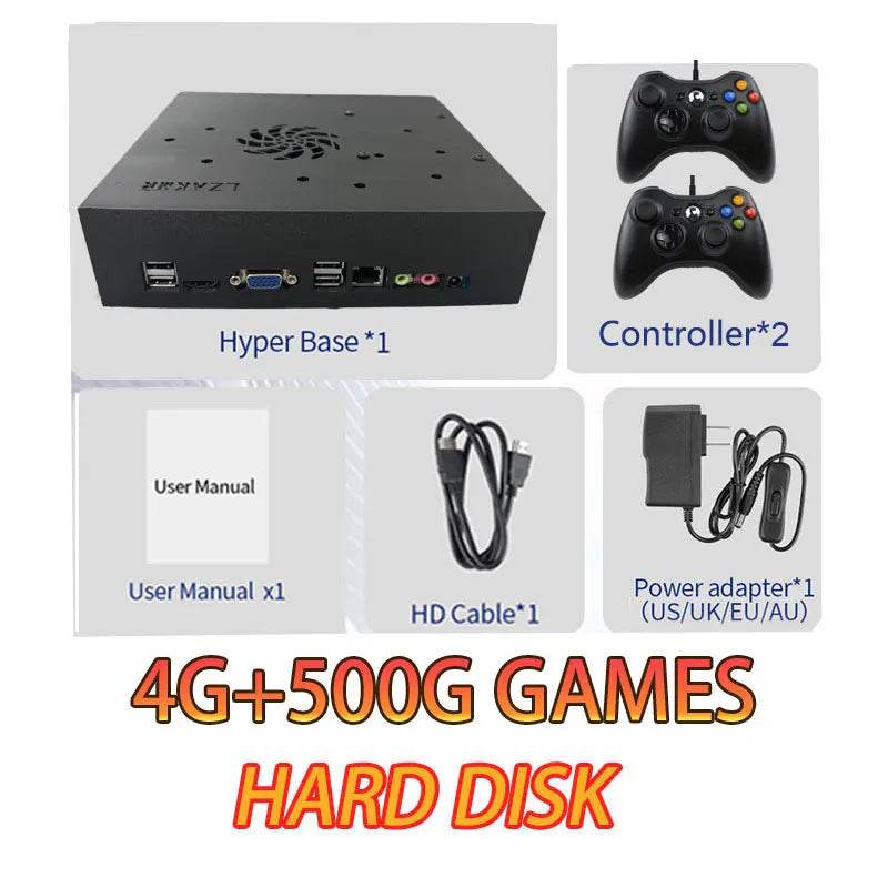 500GB T8 Retro Gaming Console Loaded 70000+ Games for Wii PS2 DC PSP GAMECUBE Plug-and-Play On TV Windows 11 Children's Gift - EYESPHERE