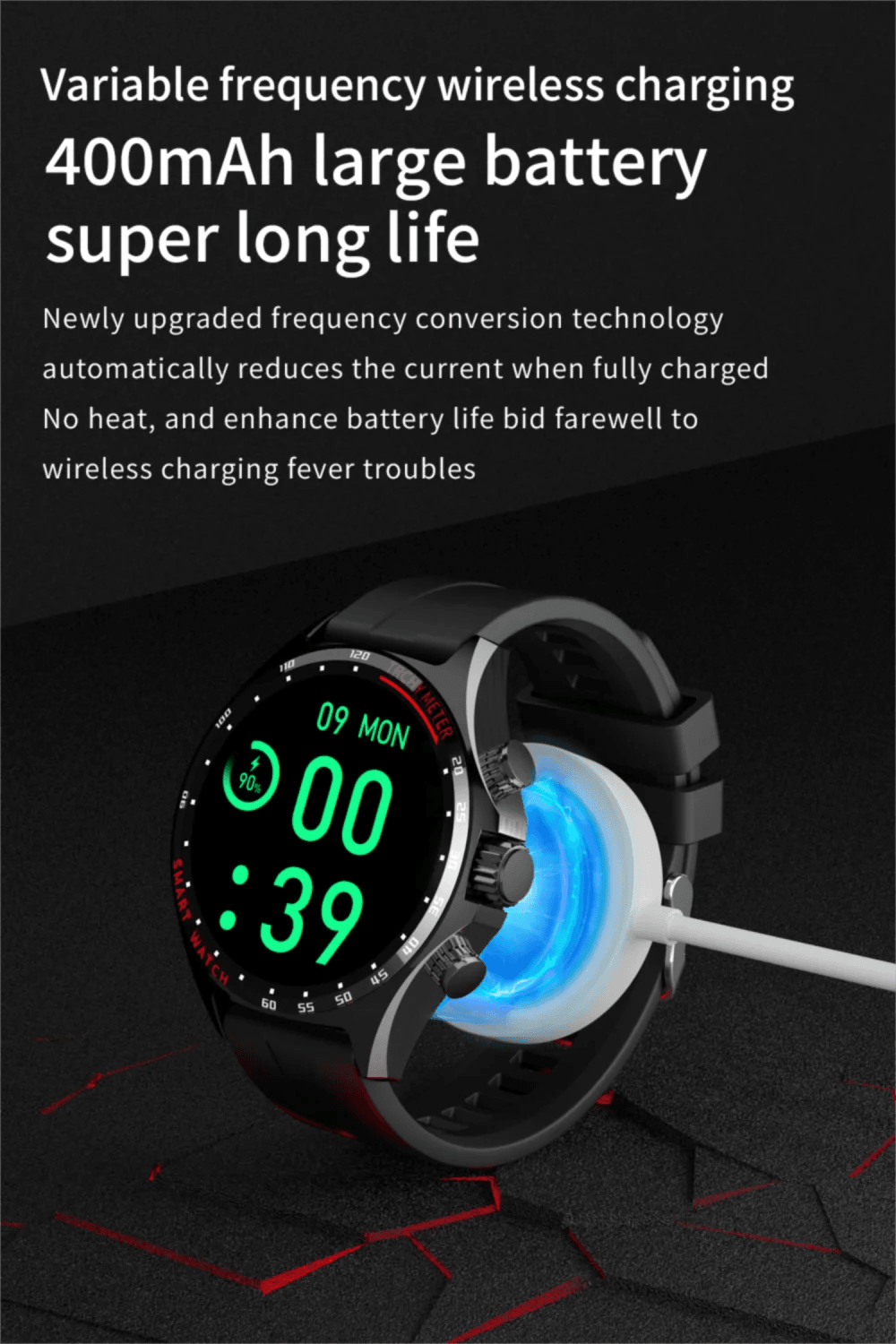 Hotsale Silver Gold Stainless Steel Color Smart Watch 1.58 Inch Bt Call Nfc Wireless Charging Smartwatch - EYESPHERE