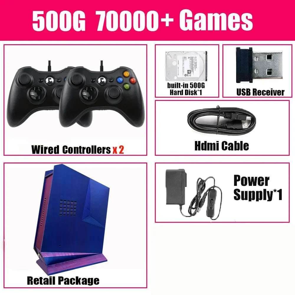 2024 New G3 Retro Game Box 99999+GAME 2TB Game System Windows 11 And Batocera For PS2 PS3 WIIU WII SS GAMECUBE Sega Saturn Intel - EYESPHERE