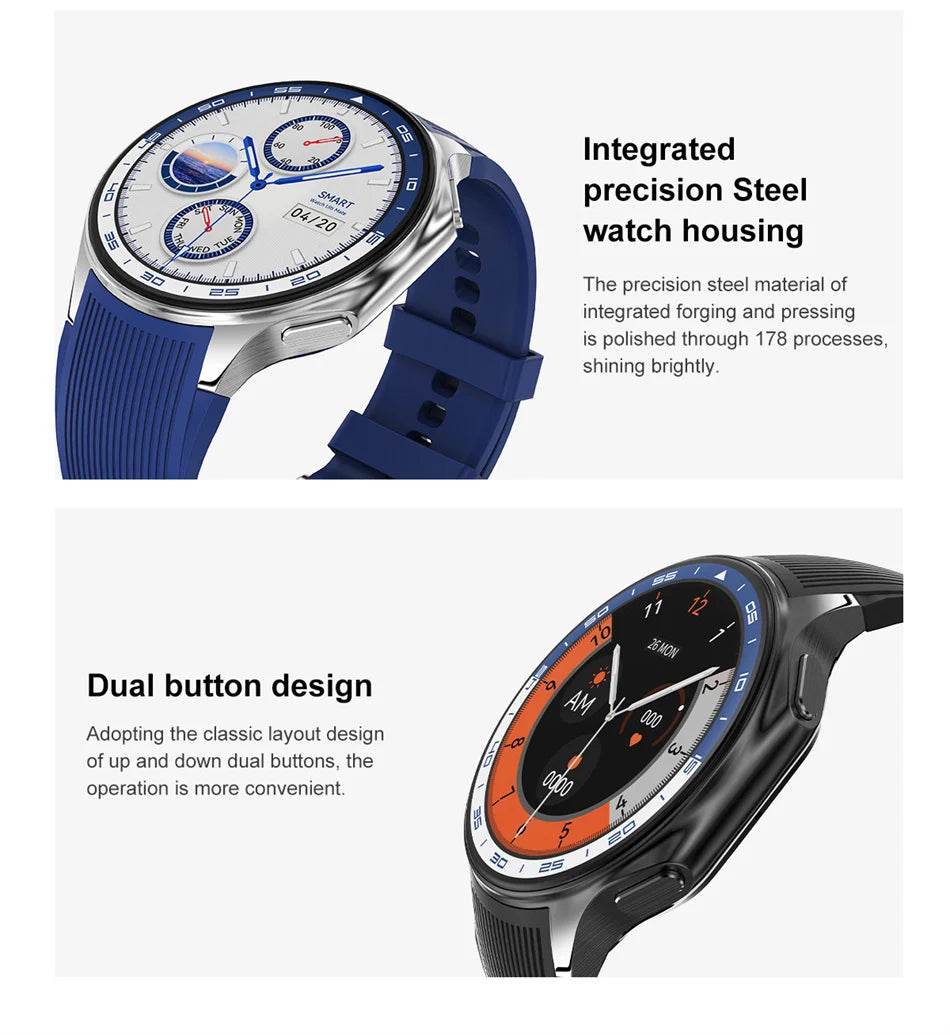 2025 New For OPPO Xiaomi 32G Memory Smart Watch Men Full Touch HD AMOLED Screen Music Fitness Tracker Bluetooth Call Smartwatch - EYESPHERE