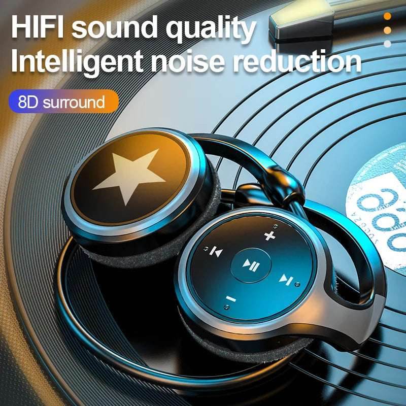 Original A23 Sport Foldable Wireless Headphone 8D Surround Heavy Bass Hifi Music Bluetooth Earphones With Mic Support FM/TF Card - EYESPHERE