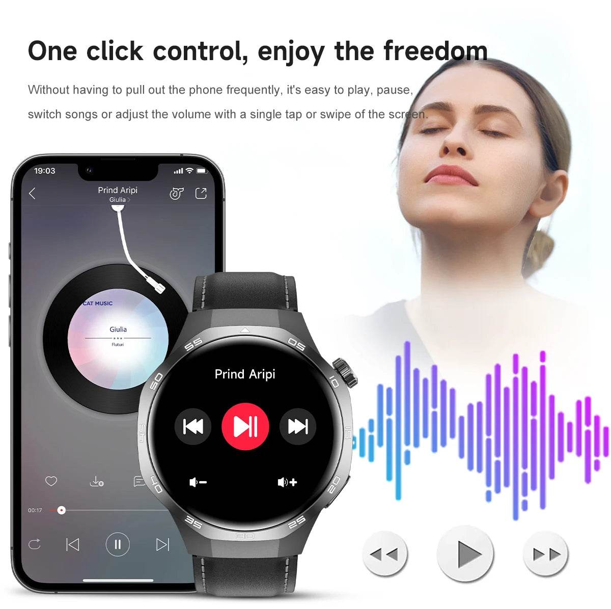 2025New For Huawei Watch GT5 Pro Smart Watch AMOLED Screen NFC GPS Tracker Bluetooth Call Health Waterproof Smartwatch Men Women - EYESPHERE