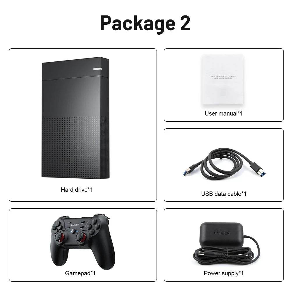 12TB Gaming HDD with Hyperspin Launchbox Retrobat Playnite with 86000+ Retro Video Games Super Console for PS3/PS2/PS/WII/WIIU - EYESPHERE