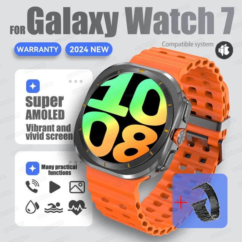 Brand For Samsung 32GB Memory Galaxy Watch7 Ultra Smart Bracelet Men NFC HD Sapphire Screen Bluetooth Call Waterproof Smartwatch - EYESPHERE