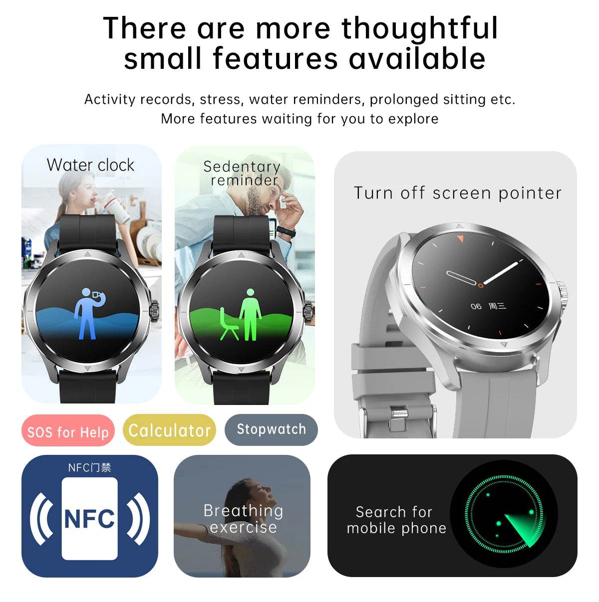 For Xiaomi S4 Ultra Outdoor Sports Smart Watch Men AMOLED Screen NFC GPS Compass Heart rate Waterproof Bluetooth Call SmartWatch - EYESPHERE