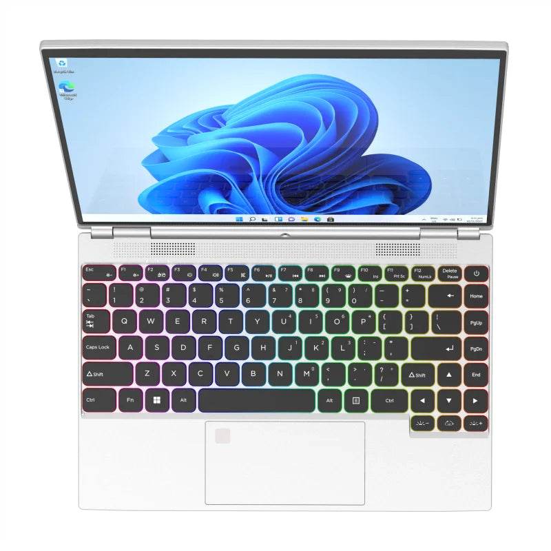 360° Rotating 14.0'' IPS Touch Screen 32G 128G-1T Laptop N95 Windows 11 Notebook 4 In 1 Tablet Business Office Slim Touch ID RGB - EYESPHERE