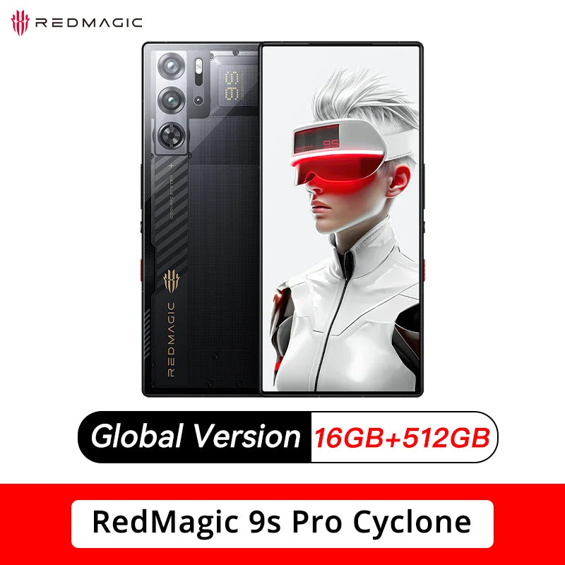 RedMagic 9s Pro 5G Global Version  Gaming Phone 6.8" Snapdragon 8 Gen 3 Leading Version 6500mAh 80W Charge 50MP NFC