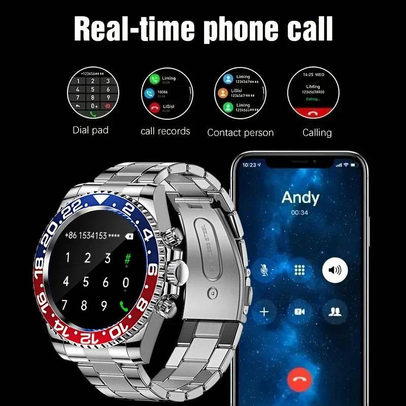 AW12Pro Business Smartwatch Luxury Design Fitness Tracker Bluetooth Call Heart Rate Sleep Monitor Smart Watch for Android iOS - EYESPHERE