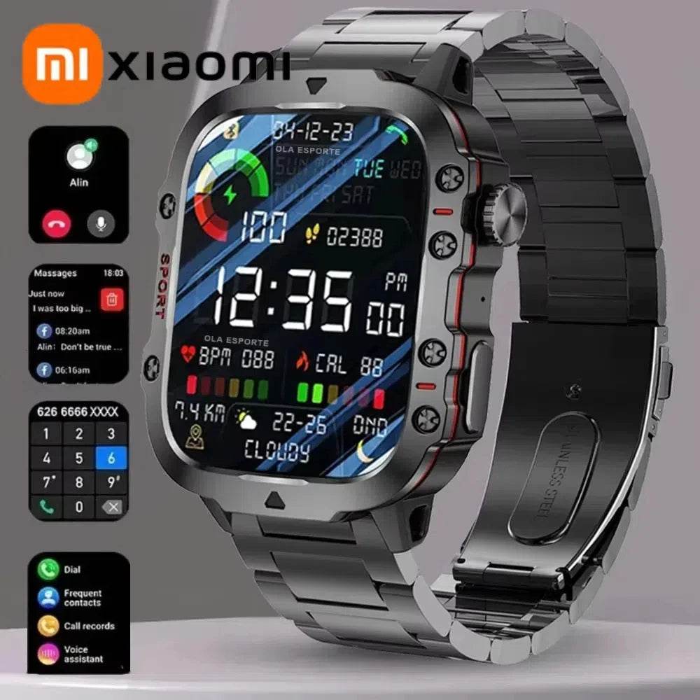 Xiaomi Mijia Military Smart Watch Men IP68 5ATM Outdoor Sports Fitness Tracker Health Monitor 1.81Inch BT Call Smartwatch New - EYESPHERE