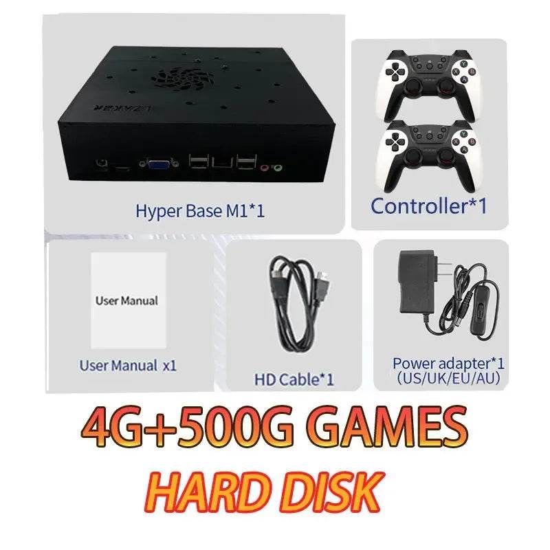 Retro X8 Gaming Console 500GB Loaded 70000+ Games for Wii PS2 DC PSP GAMECUBE Plug-and-Play On TV Windows 11 Children's Gift - EYESPHERE