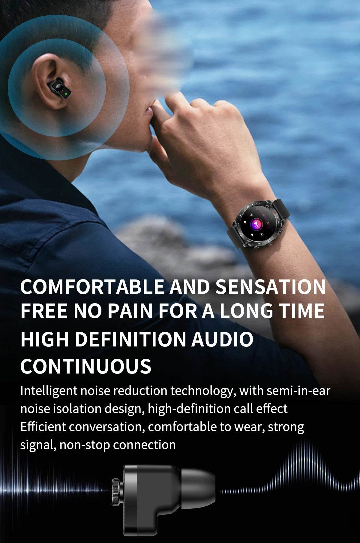 2024 TWS 2-in-1 Bluetooth Earphones Men Smart Watch Bluetooth Call GPS Motion Trajectory HIFI 9D Sound Quality Women Smartwatch - EYESPHERE