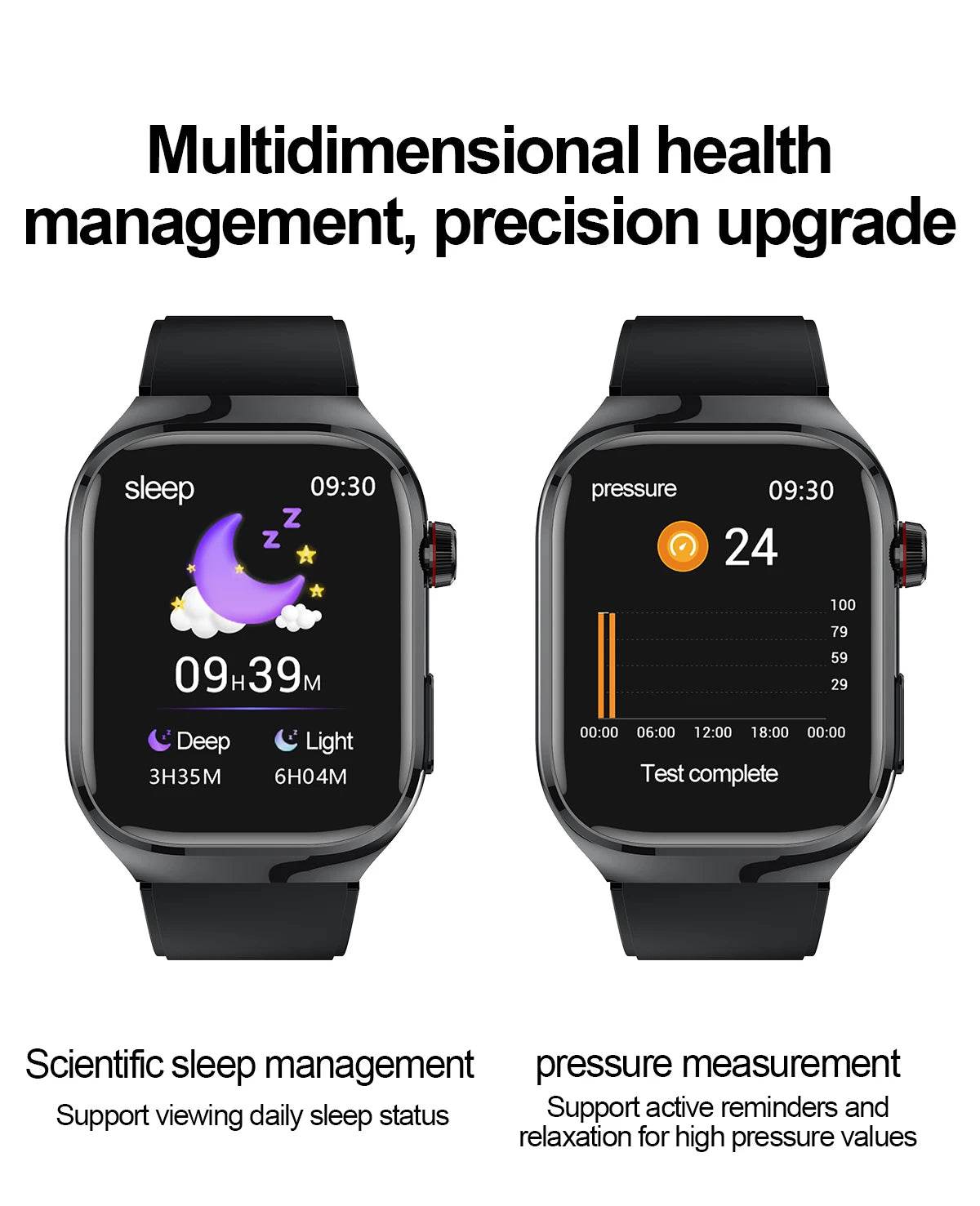 2024 New Uric Acid Blood Fat Smart Watch Men Blood Sugar ECG+PPG Blood Pressure Bluetooth Call Sports for Xiaomi Health Watch - EYESPHERE