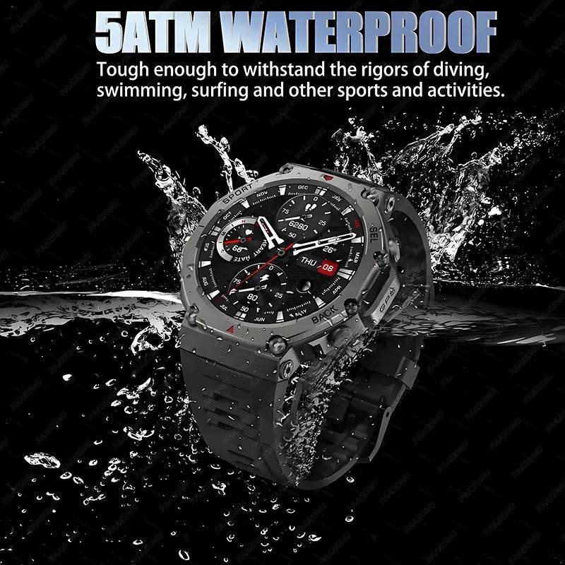 GPS trajectory Smart Watch 5 ATM Waterproof Built-in Dual-band GNSS Compass Military Sport Smartwatch Men 2025 New for Xiaomi - EYESPHERE