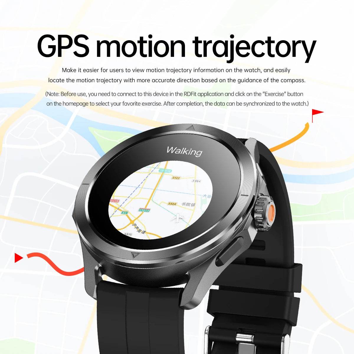 For Xiaomi S4 Ultra Outdoor Sports Smart Watch Men AMOLED Screen NFC GPS Compass Heart rate Waterproof Bluetooth Call SmartWatch - EYESPHERE