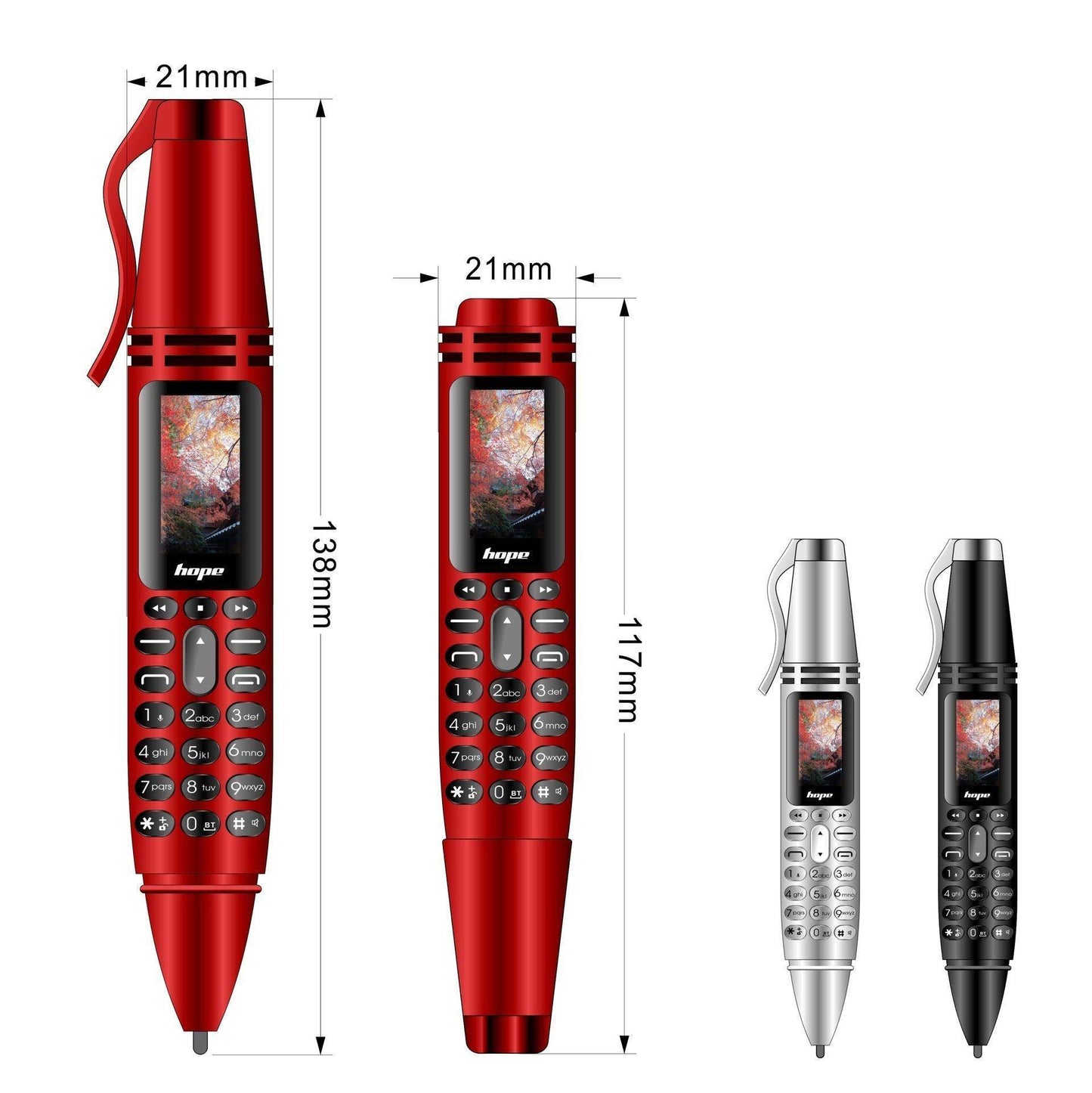 Mini Mobile Phone AK007 Personalized Pen Mini Mobile Phone - EYESPHERE