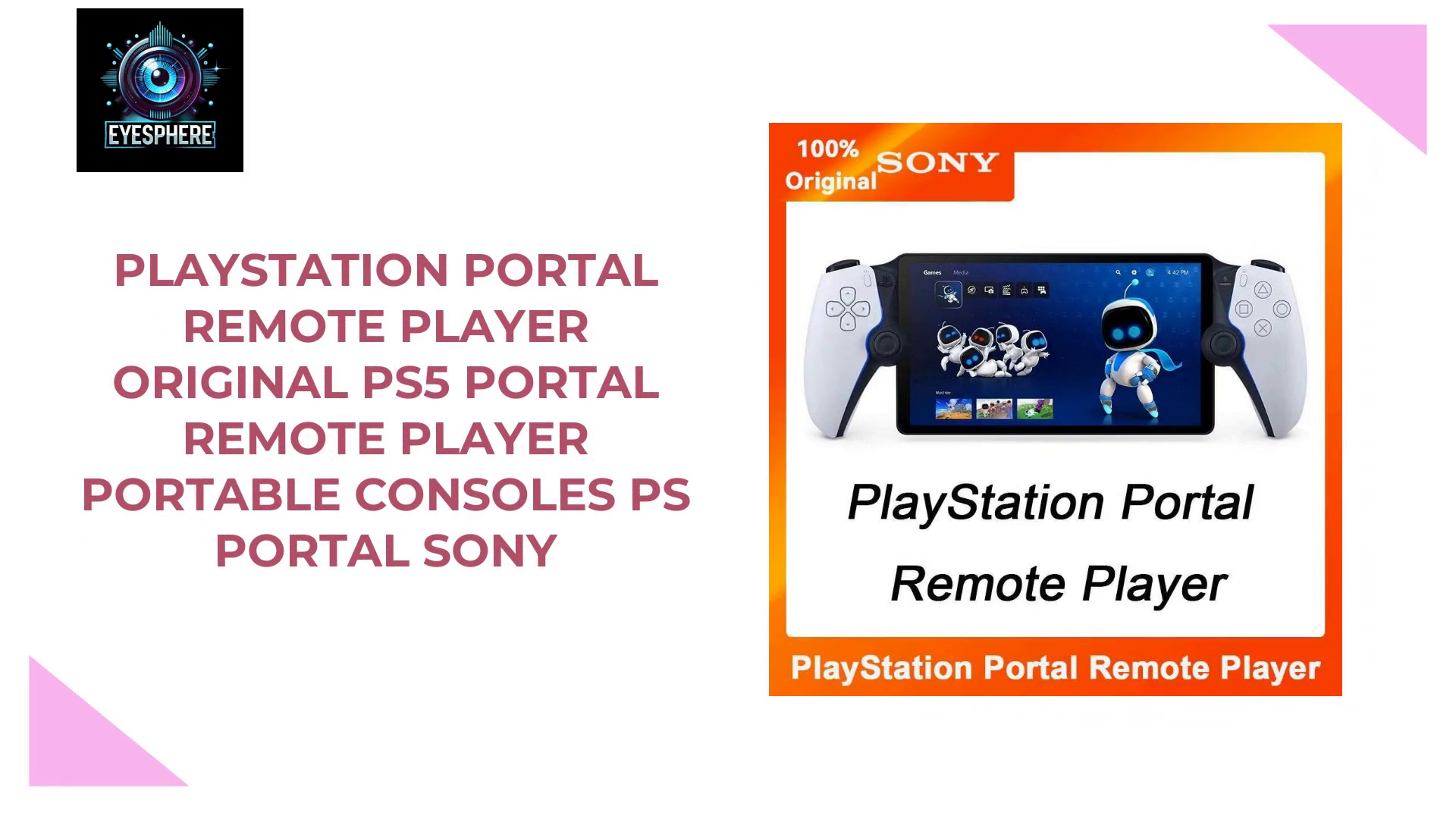 PlayStation Portal Remote Player Original PS5 Portal Remote Player Portable Consoles PS Portal Sony by@Outfy